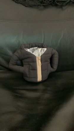 Puffin Beverage Drink Jacket Koozie black The Puffy