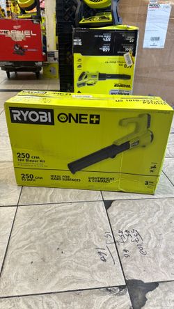 Ryobi 18v blower with battery and charger