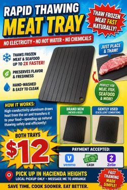 Meat thawing trays