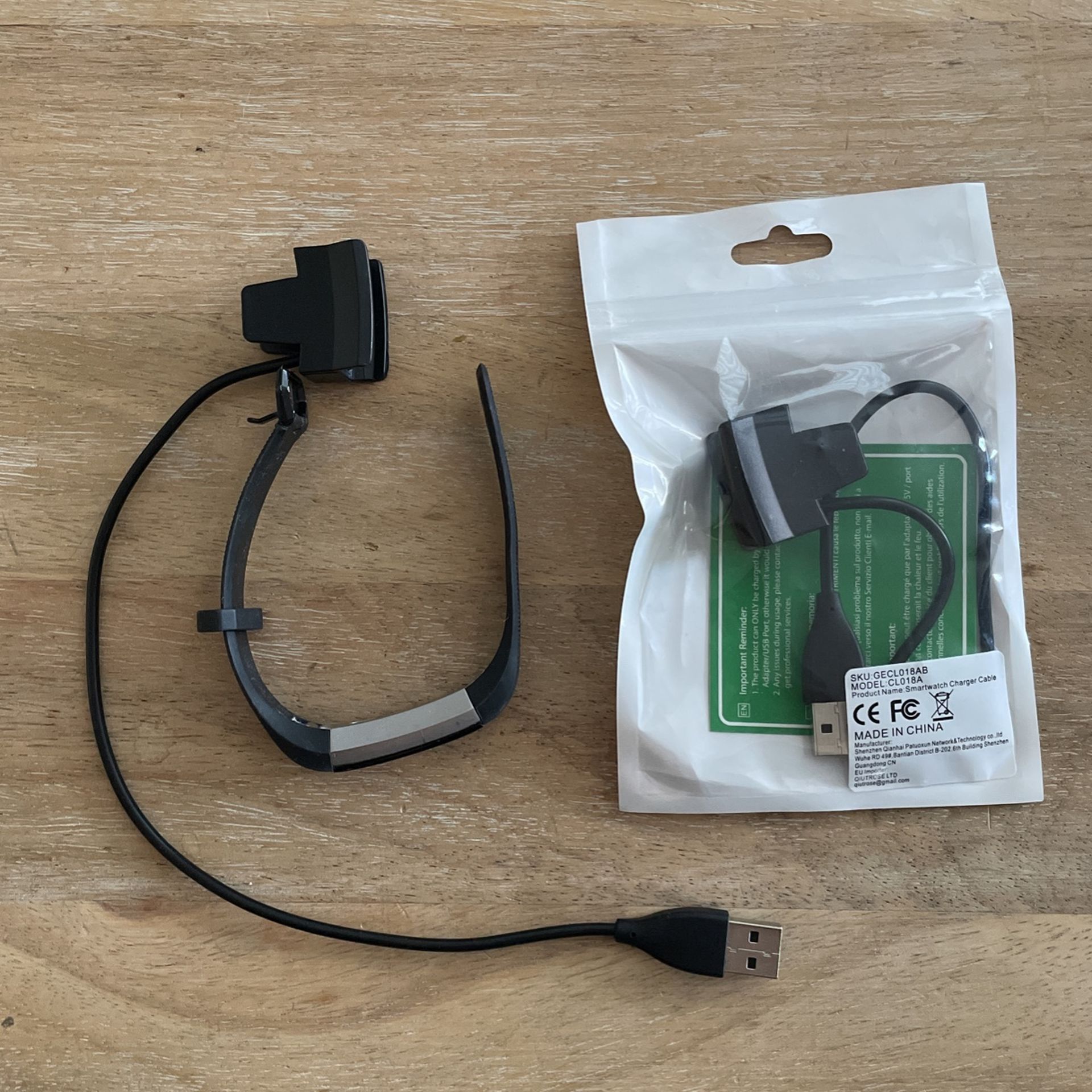 Fitbit Alta and Two Charging Cables