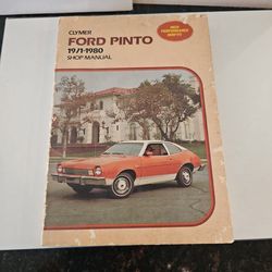 Vintage 1971 thru 1980 Ford Pinto shop manual