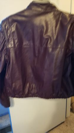 Brown Wilsons womens leather jacket size 16