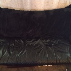 Black Leather Love Seat N Chair