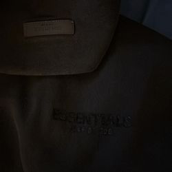 All black essentials hoodie
