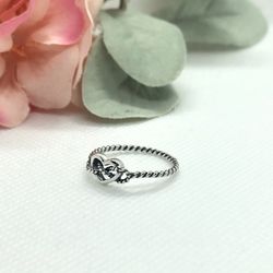 Heart Rope Ring | Size 7