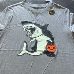 Glow in the dark Cat & Jack Halloween shark t shirt