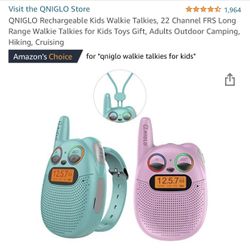 Kids Walkie Talkie Rechargeable (Green)