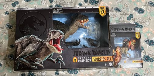 Jurassic World Hammond Collection Scorpios Rex And Dilophosaurus MISB 2026 Toy cash local only !