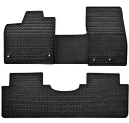 Megiteller Car Floor Mats Custom Fit For Nissan Ariya 2023 2024 2025 2026 & UP Odorless Washable Duty Rubber (All Weather) Floor Liners Black