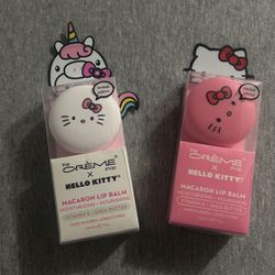 The Crème x Hello Kitty Lip Balms 