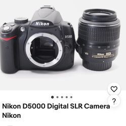 Nikon D5000 W/lens!