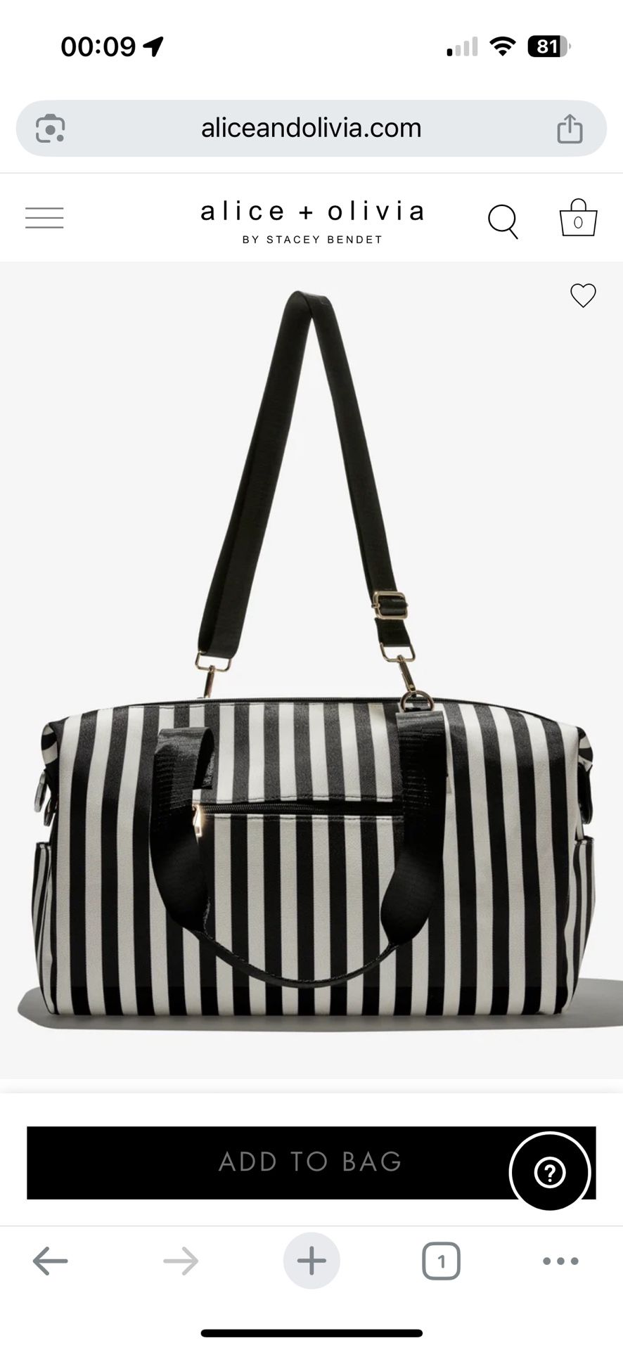 Alice + Olivia Duffle 