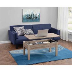 Lift-Top Contemporary Wood Coffee Table, Multiple Colors