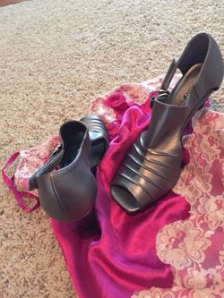 Pewter High Heels Size 9