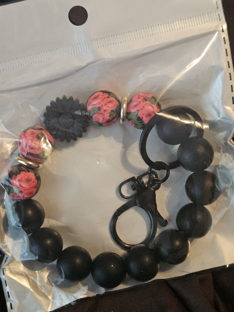 Silicone Bead Keychain