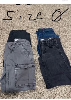 Girls jeans/cargo pants size 0