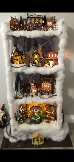 🎄 Large Christmas Village Collection – Lemax + 30pc Village Set 🎄