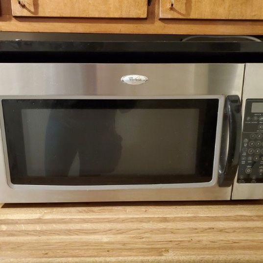 Whirlpool over range microwave