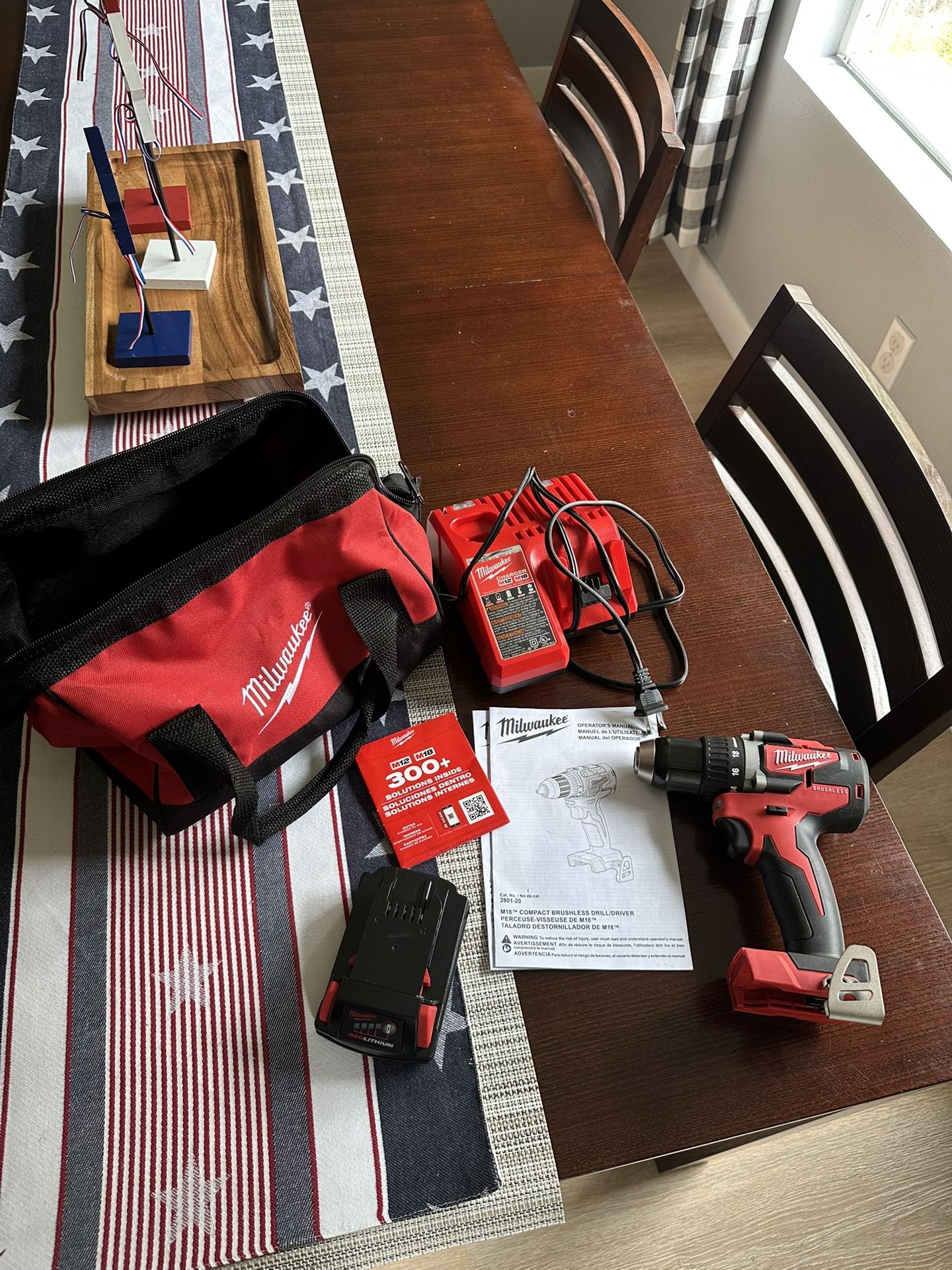 Milwaukee 2801-20 W/Battery, Charger And Bag