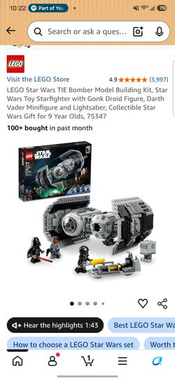 Lego STAR WARS  Tie Bomber