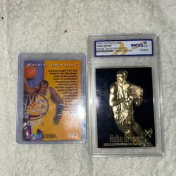 Kobe Cards One Is 23k And The Other Is Rookie Card