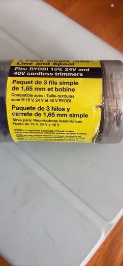 Ryobi Weedwhacker spools, pack of three.