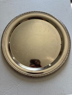 Set of 3 silver trays