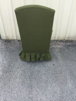 Antique Crestline high-back chair