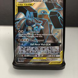 Pokemon lucario & melmetal tag team gx full art unbroken bond