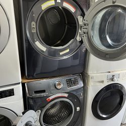 Samsung Used Stackable Set Gas Dryer And Washer