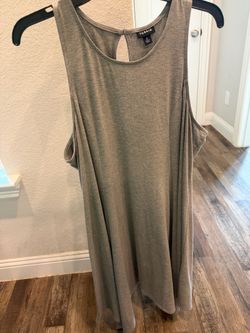 torrid Sleeveless Swing Dress in Light Gray size 2