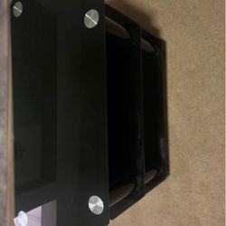Black Glass TV Stand