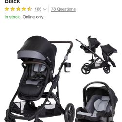 Baby Trend Morph Single to Double Modular Stroller Travel System $320