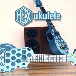 Unique Hex Soprano ukulele Unassembled Build Kit for music lovers and enthusiast