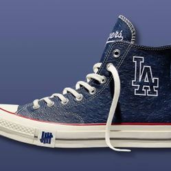 Converse Chuck 70 LA Dodgers UNDFTD High Top Leather Sneaker Blue White Men's