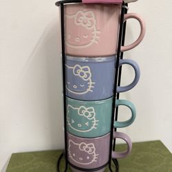 Hello Kitty 4pc mug set