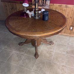Solid Oak  Antique  Table 