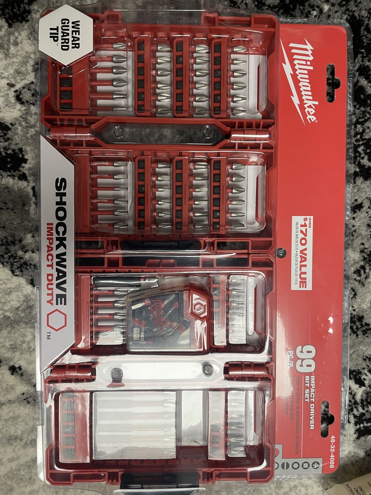 New Unused Unopened- Milwaukee® Tool SHOCKWAVE™ Impact Duty™ Driver Bit Set, 99 Pieces