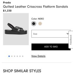 Brand new Prada Sandals Size 38