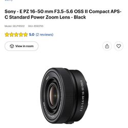 Sony lens 