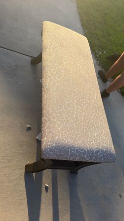 Upholstered Bench with Wood Frame