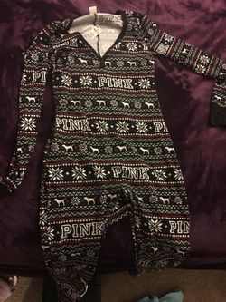 PINK onesie pajama Victoria's Secret