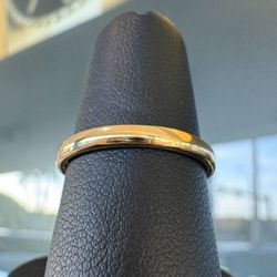 Tiffany & Co. 18k yellow gold Wedding Band 2.5mm ring Size 6.5 with Box