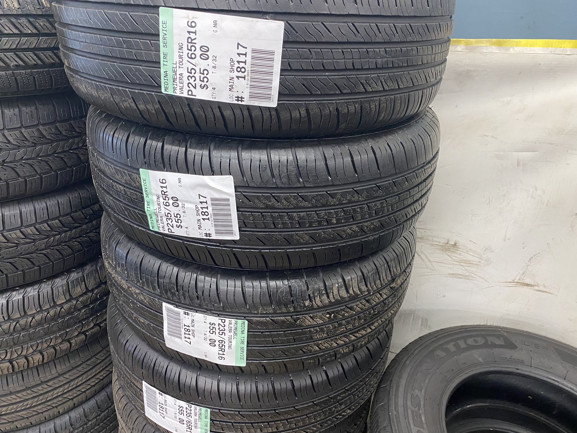 Used Set Of 235/65/16 Primewell Tires
