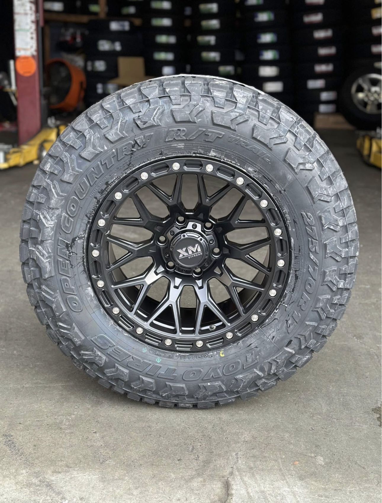 XM704 17x9 6x5.5 +0 Rims Tires Tacoma 4Runner Fjcruiser Silverado Sierra GX460 GX470
