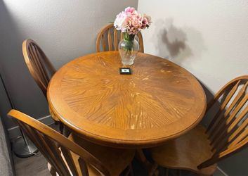 Wood Table and 4 chairs