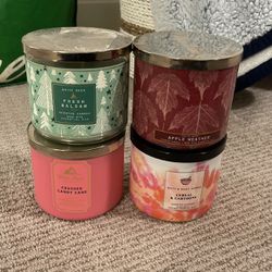 Bath And Body Works 3 Wick Candles