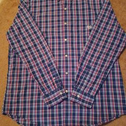 Chaps Easy Care Plaid Dress Shirt