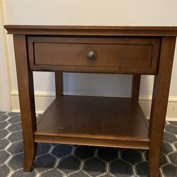 Solid wood end table 