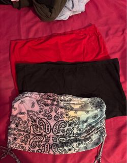 Tube top shirts all for 3 size L